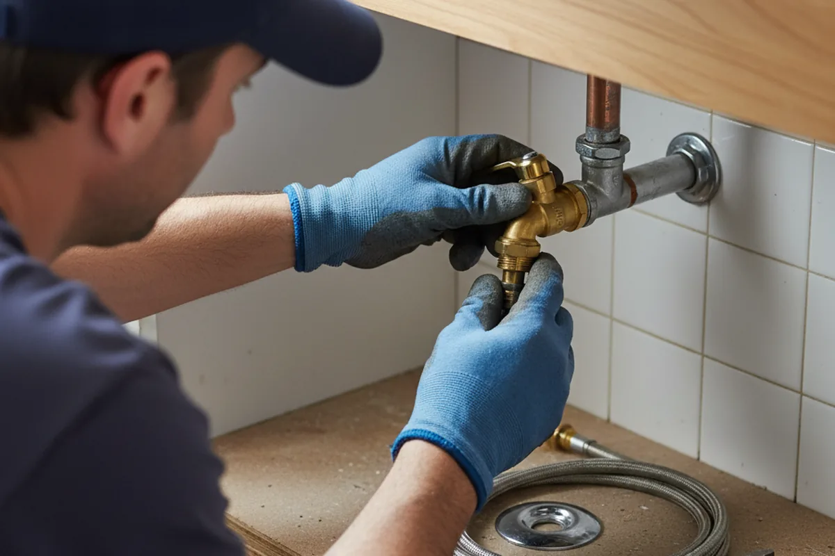 Shutoff valve and fitting work during Emergency Plumbing in Mary Esther